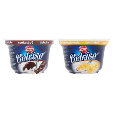 Zott Belriso Tejberizs 200Gr Csoki-Vanília