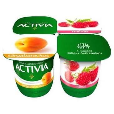 Actívia Jogh.4X125Gr Málna/Sárgabarack