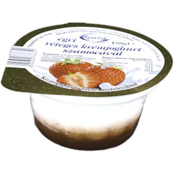 Egri Réteges Krémjoghurt 150Gr Szamócás