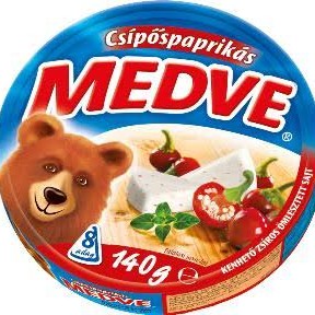 Medve Sajt Dob. 140Gr Csípős Paprikás