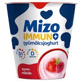 Mizo Immun+ Gyümölcsjog. 125Gr Eper-Málna