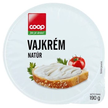 Coop Vajkrém 190Gr Natúr