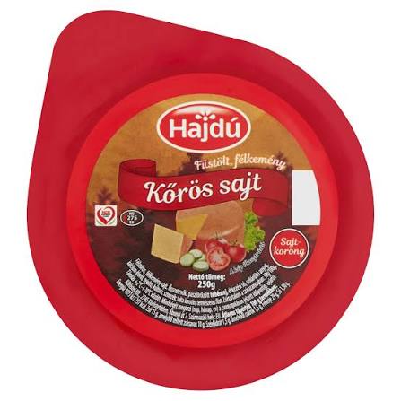 Hajdú Kőrösi Sajt Korong 250Gr Füstölt Kilist.