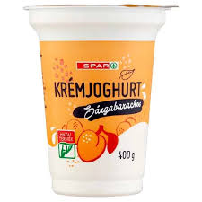 Spar Krémjoghurt 400Gr Sárgabarack