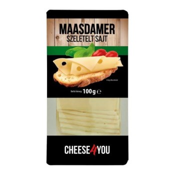 Cheese4You Szeletelt Sajt 100Gr Maasdamer