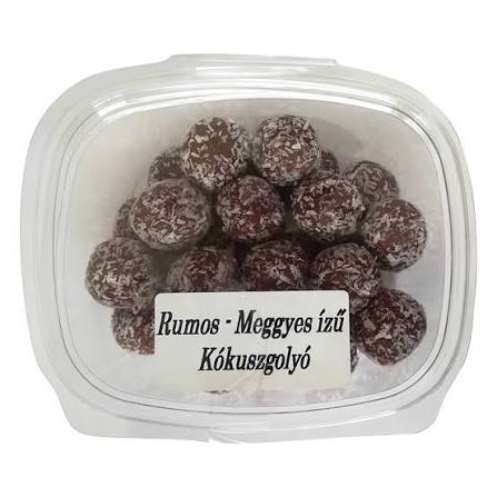 Kókuszgolyó Deszzert 200Gr Rumos-Meggyes