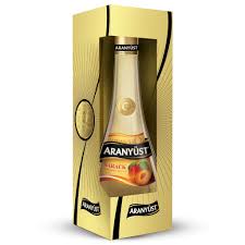 Aranyüst Szesz.it.0,5L Mézes Barack Díszdob
