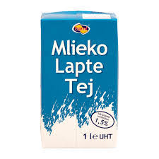 Mlieko Lapte Tej 1L 1,5% Uht