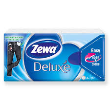 Zewa Papírzsebkendő 90Db 3Rtg Deluxe Kék
